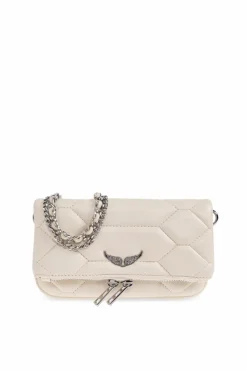 Zadig & Voltaire kremowy Torba na ramię `Rock Nano XL`