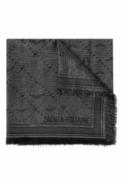 Zadig & Voltaire SZARY Chusta `Glenn`