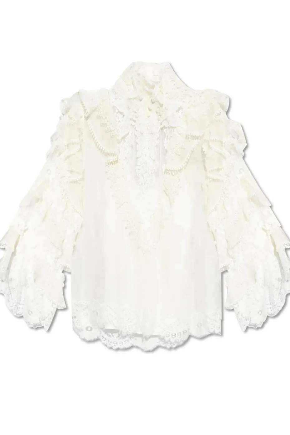 Zimmermann BIAŁY Ażurowy top