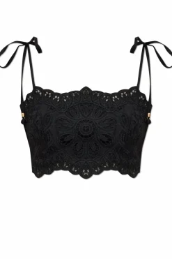 Zimmermann CZARNY Ażurowy top