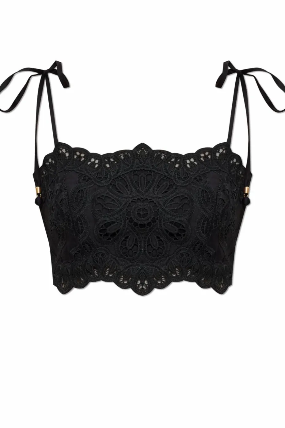 Zimmermann CZARNY Ażurowy top
